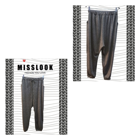 MISSLOOK CASUAL DESIGNER DRAWSTRING PANTS - Picture 3 of 3